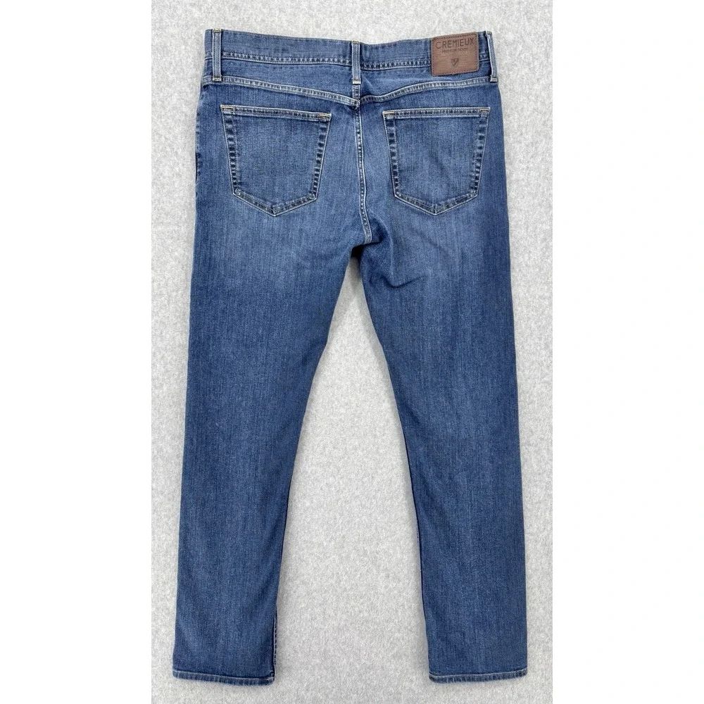 Cremieux Comfort Stretch Men's Jeans 36x34 Straight Leg Blue Denim
